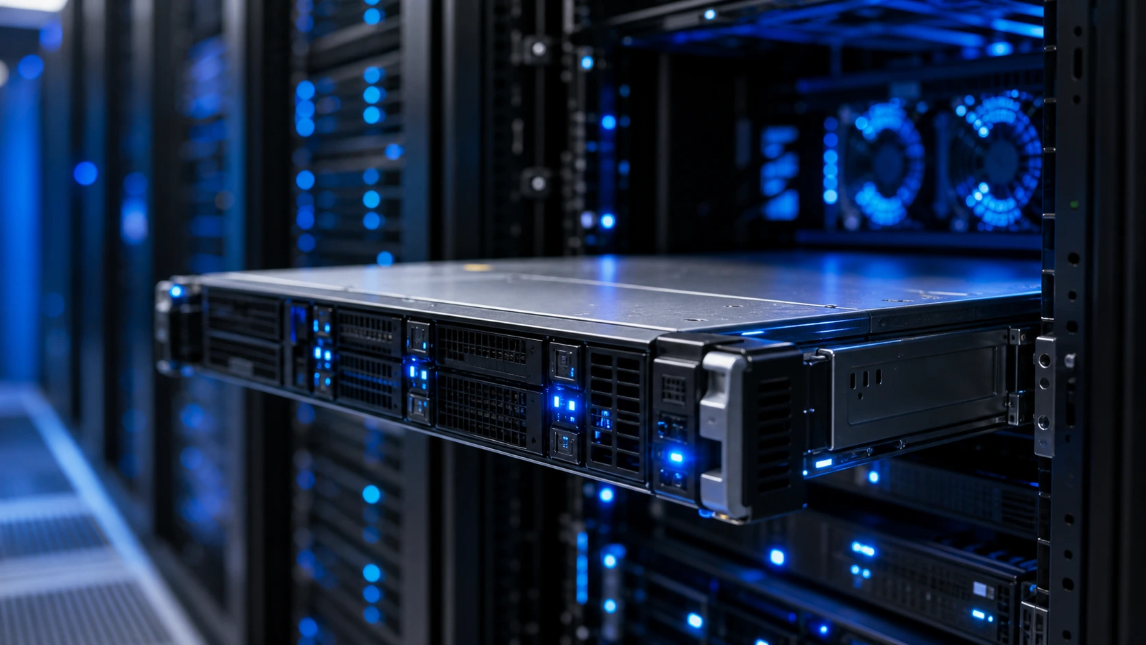 Dedicated Server rack ในศูนย์ข้อมูล Tier III